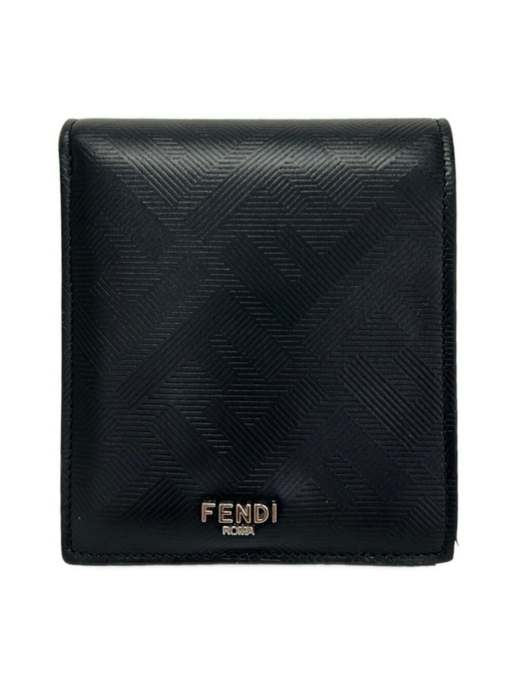Fendi Bill Purse Black Leather